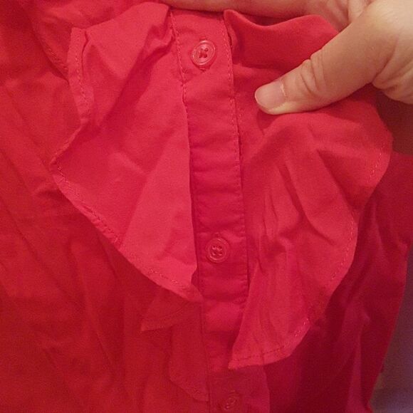 3/$20 Old Navy red woman top shirt sz M - Picture 3 of 10